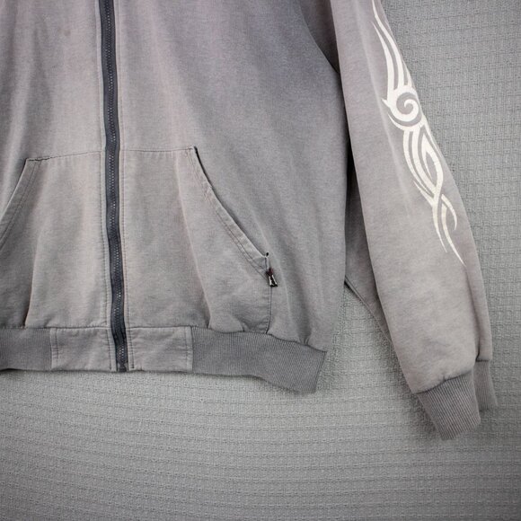 Vintage Reflex Tribal Sunfaded Distressed Zip Up Canada Made - Picture 6 of 8